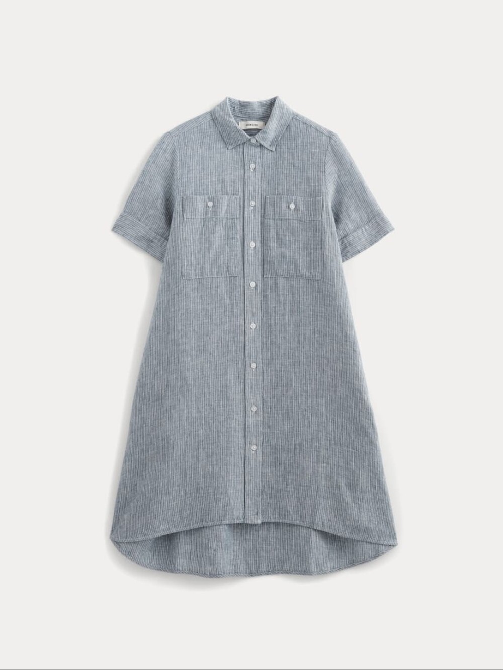 Everlane Daytripper Dress in Blue White Striped Linen- Medium - Picture 4 of 4